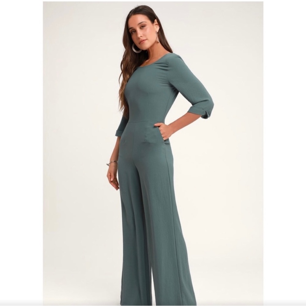 NWT Lulu’s Glam Squad Wide Leg Jumpsuit